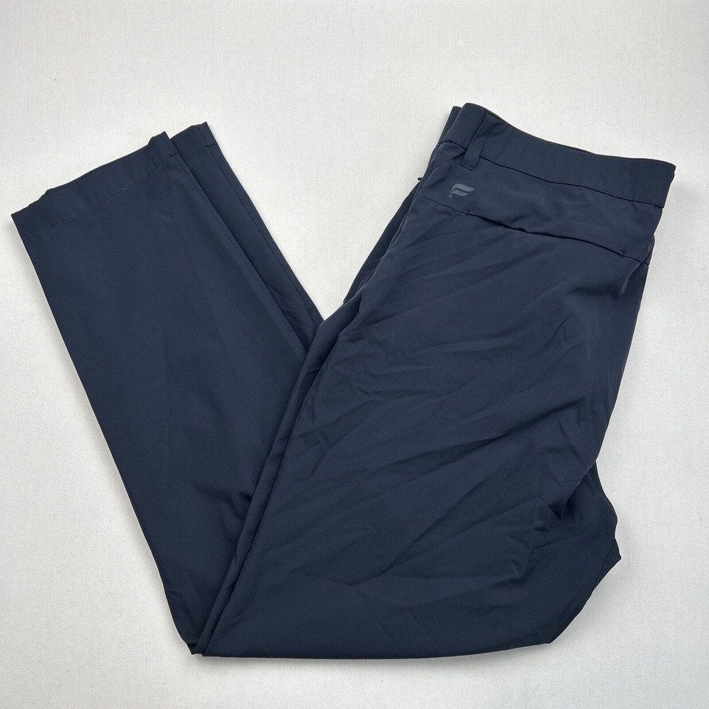 Fabletics The Only Performance Pants Men's 34x29 No Tag Mid Rise Navy Blue Taper